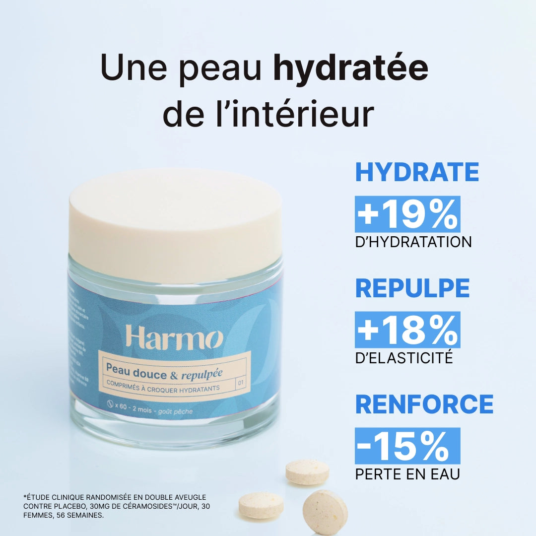 Comprimés à croquer Peau douce & repulpée - Hydratant