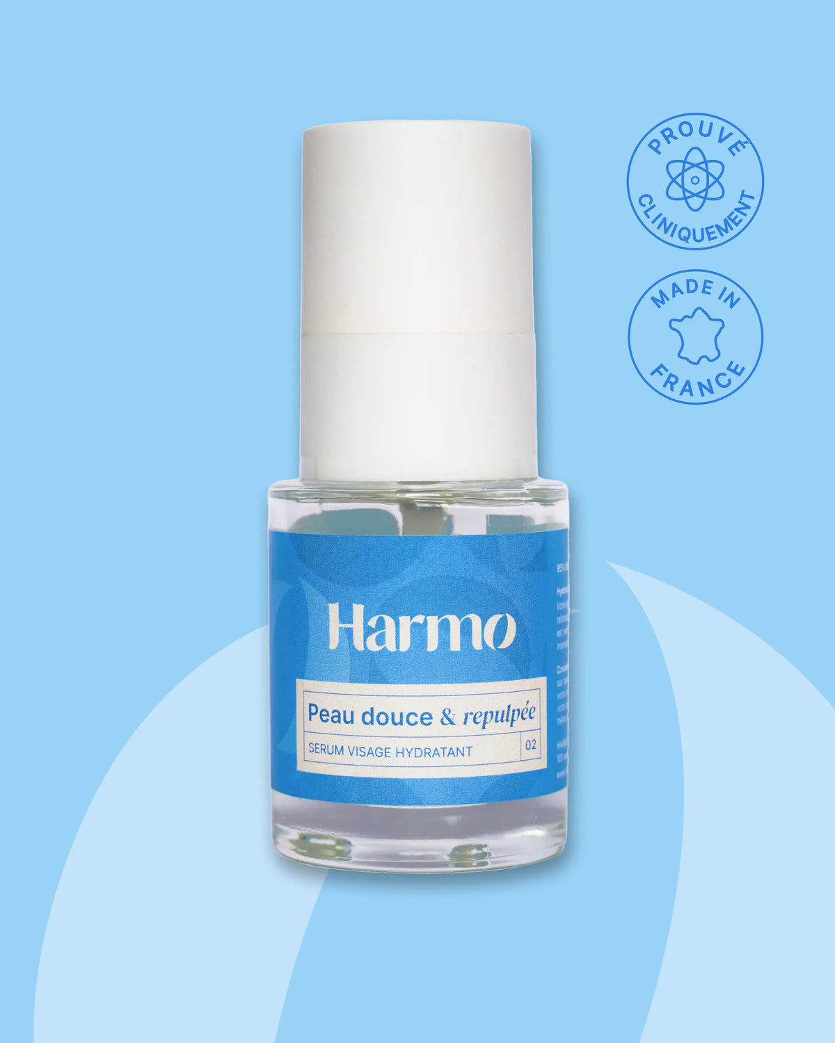 Sérum Hydratant Harmo Peau douce et repulpée, Made in France et prouvé cliniquement