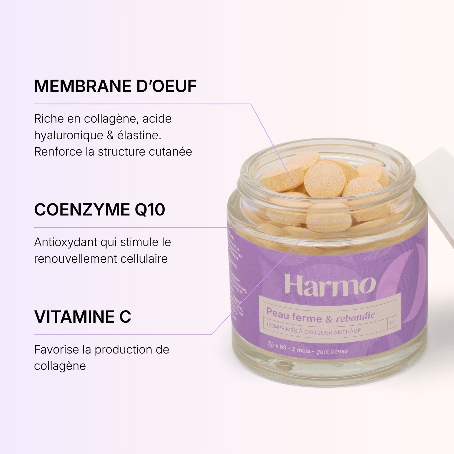Comprimés à croquer Peau ferme & rebondie - Anti-âge